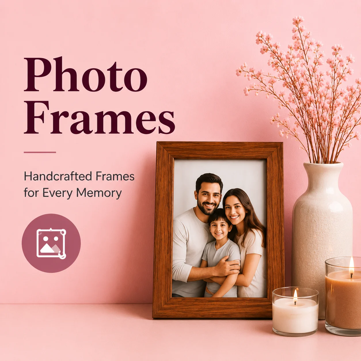 Handcrafted photo frames