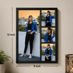 12 × 8 Inch Multi Picture Photo Frame Black